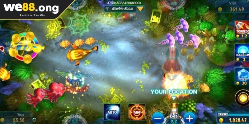 Mega Fishing WE88 Trò Chơi Đổi Thưởng Hot Nhất Hiện Nay 3 Tận dụng sức mạnh của vũ khí đặc biệt