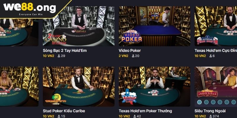Poker WE88 Sản Phẩm Hấp Dẫn Cho Những Ai Đam Mê Game Bài 2 Hiểu rõ quy tắc chơi Poker WE88