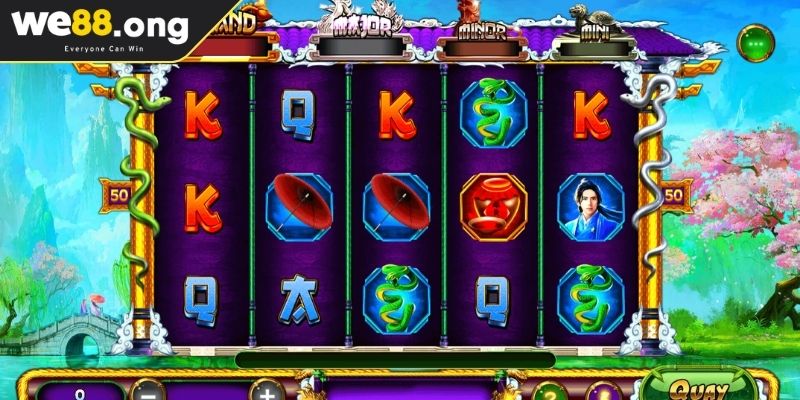 Thanh Xà Bạch Xà WE88 - Trò Chơi Nổ Hũ Với Nhiều Tính Năng 2 Tính năng free spin ấn tượng